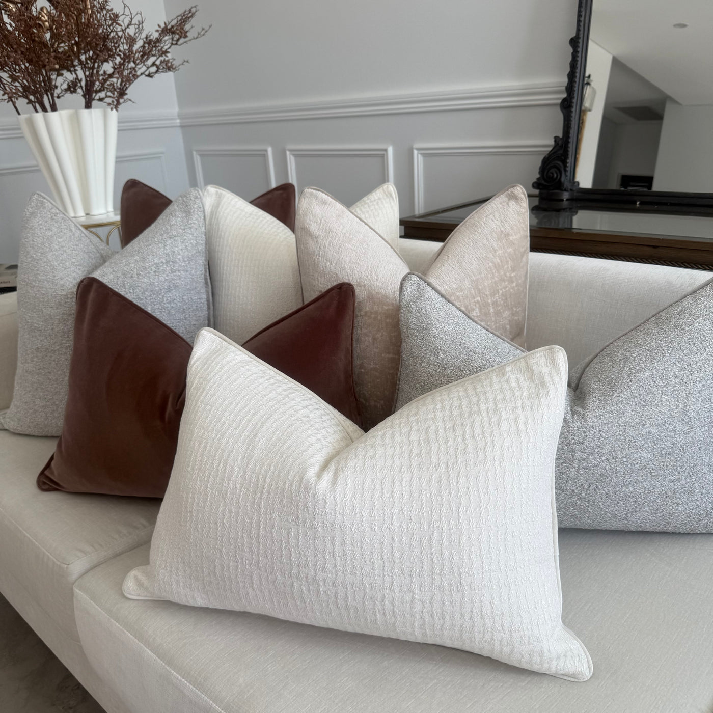 Bianca off white cushion