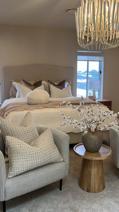 Ayala shimmer Cushion - Luscious Homewares