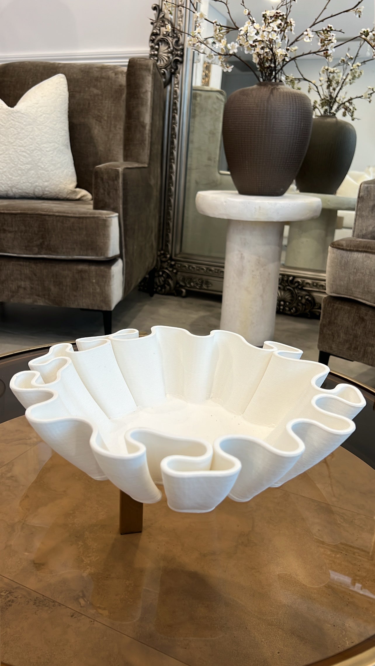 Lujayna  ceramic 3d digital bowl - Luscious Homewares