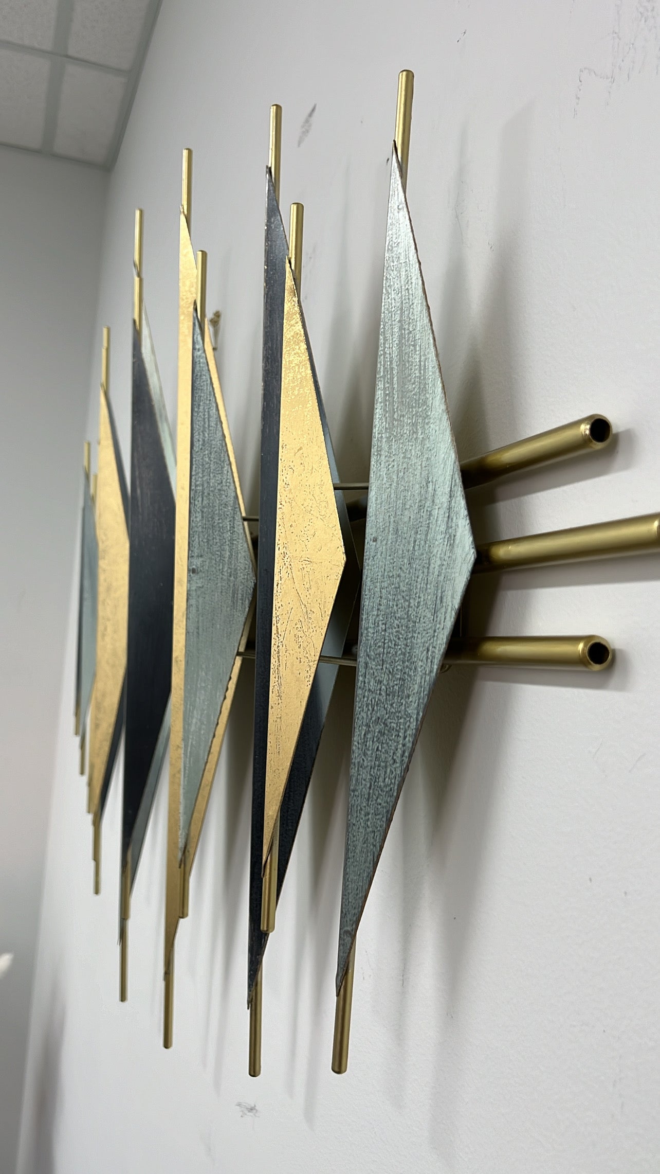 3D metal wall hanging sculpture - Luscious Homewares