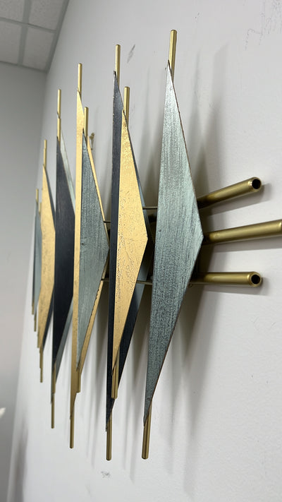 3D metal wall hanging sculpture - Luscious Homewares