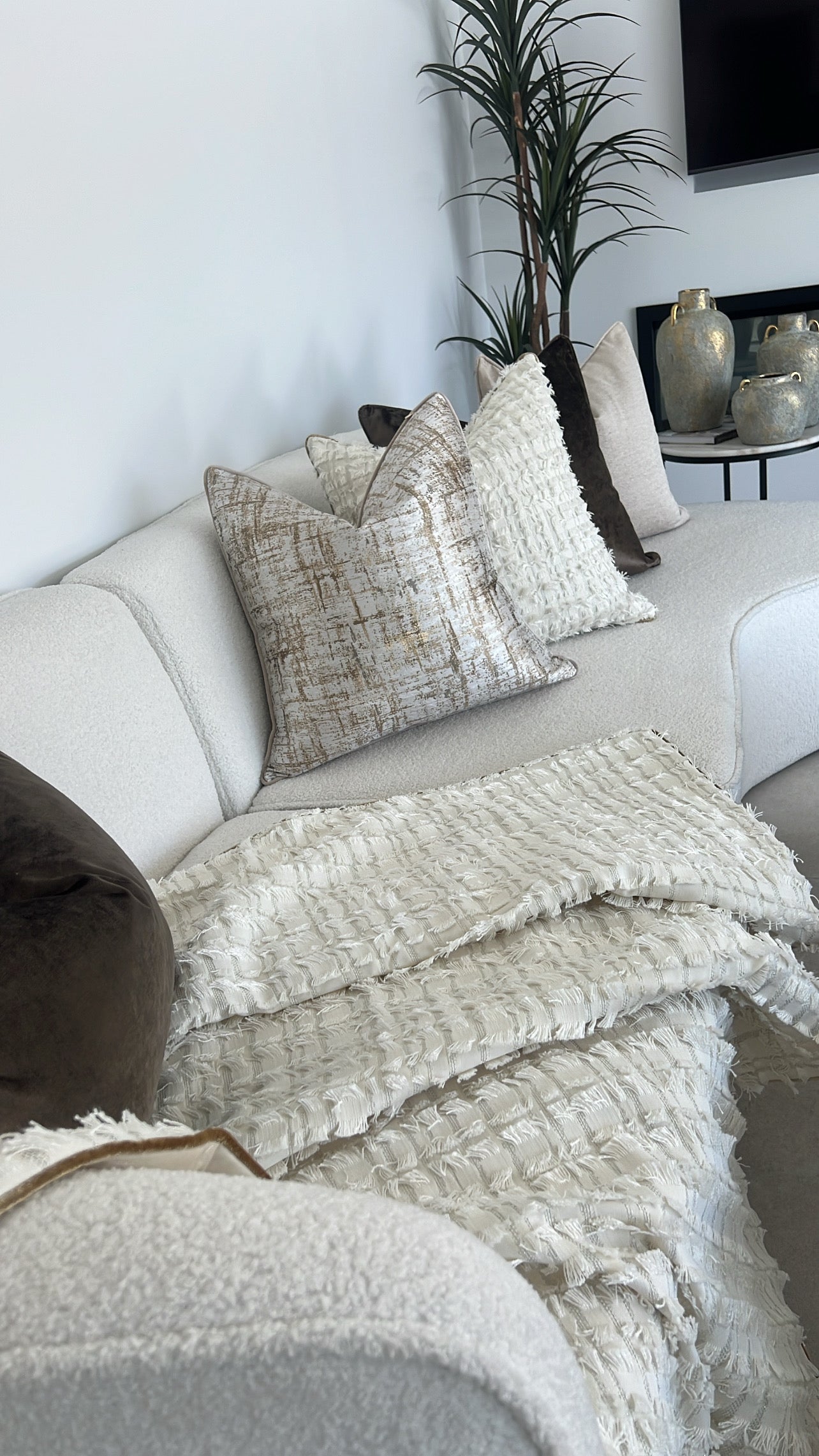 Precious nude cushion - Luscious Homewares