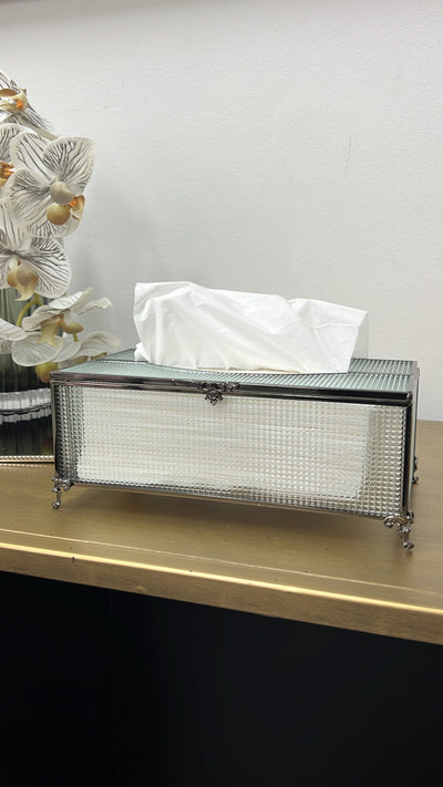 Dior Black tissue box - Luscious Homewares