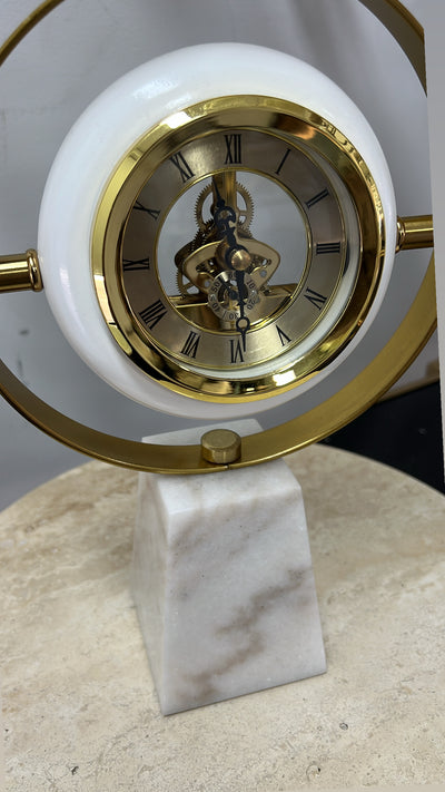Marble stone clock - Luscious Homewares