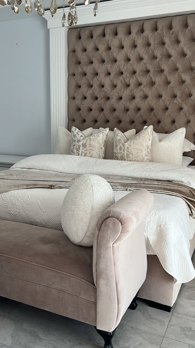 De luxe latte throw 140x220cm