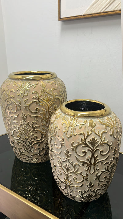 Luxe Fleur gold vase - Luscious Homewares