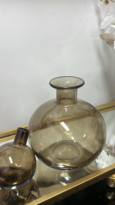 Hazel glass bottle jars - Luscious Homewares