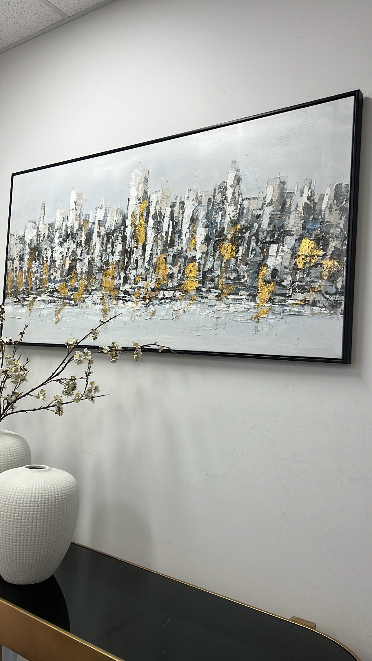 Metropolis wall art black frame - Luscious Homewares