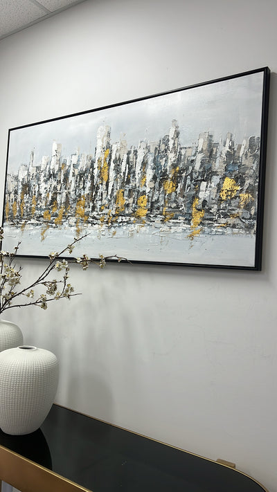 Metropolis wall art black frame - Luscious Homewares