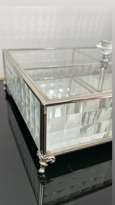 Porcha silver compartment box / serving - Luscious Homewares