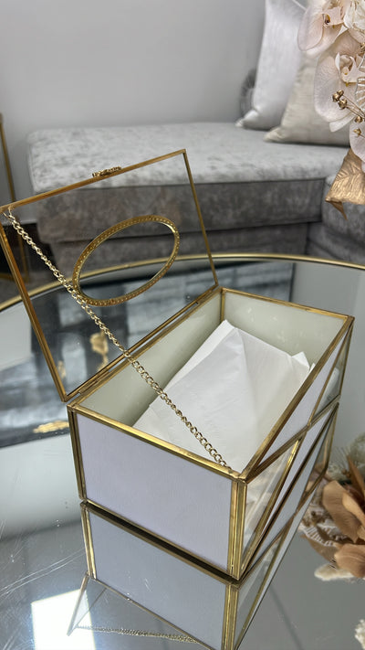 Lenora white tissue box - Luscious Homewares