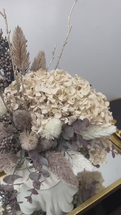 Violin everlasting floral arrangement