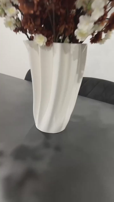 Uriah white vase
