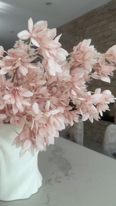Pale pink Petal Cherry blossom branch 120 cm stem