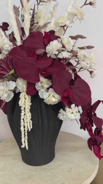 Red velvet bloom floral arrangement